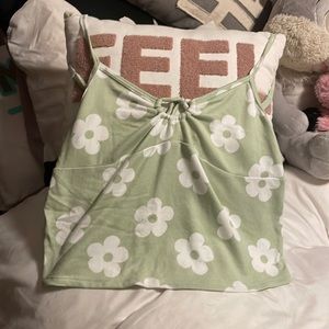 Gilly hicks super cute soft crop top mint green pre owned worn 2x size medium